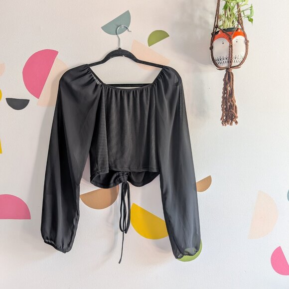 Ruche Tie Party Top - Picture 3 of 4